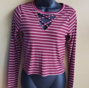 Hollister Long Sleeve Crop Top
